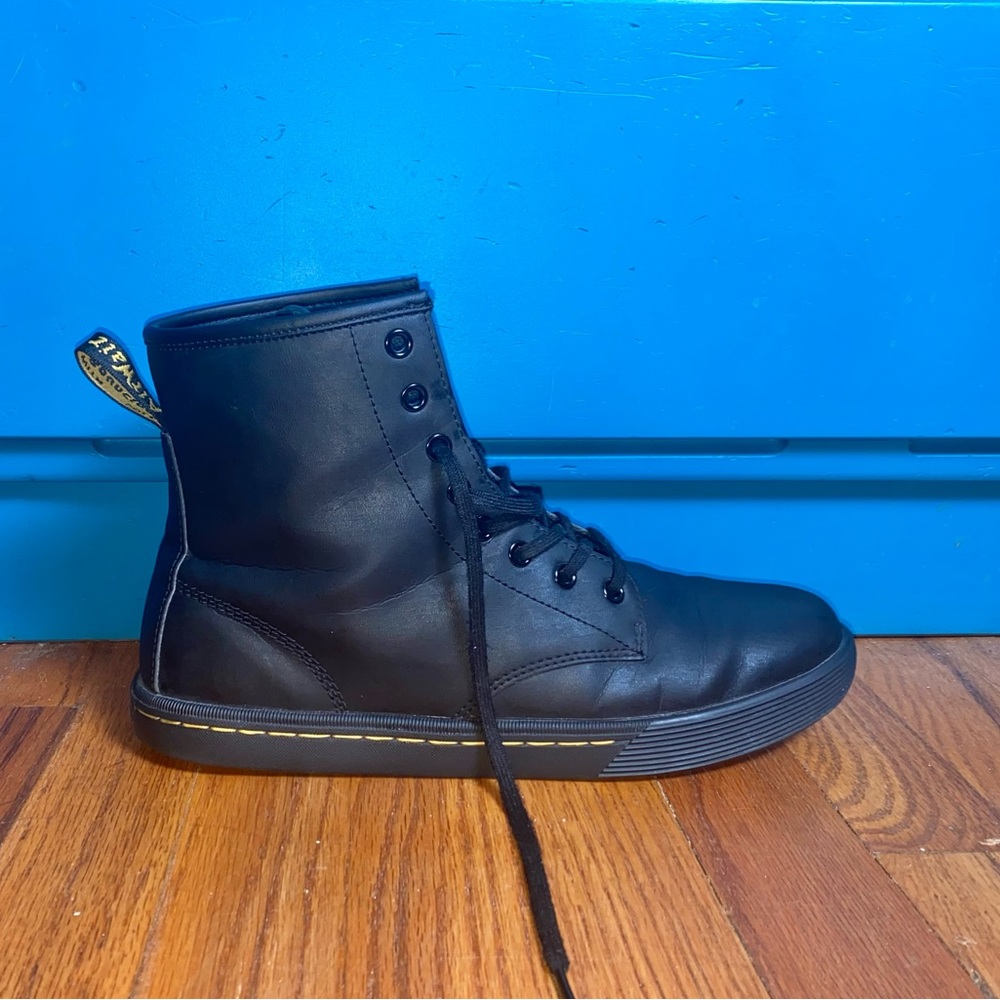 Dr Martens “Sheridan” High Top Boot. Black Matte Synthetic Material. Size W 10. - Picture 8 of 16